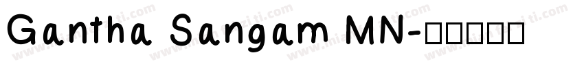 Gantha Sangam MN字体转换
